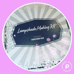 Products: Twin pack Lampshade Making Kits, Straight/Tapered various sizes oscuro