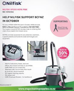 Vacuums: Nilfisk VP300 Vacuum Cleaner - Pink