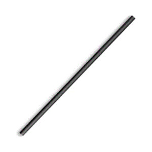 BioPak Regular Straws - Black