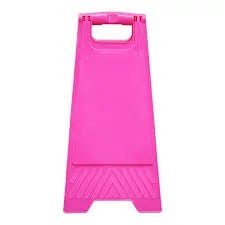 Safety Accessories: Gala A-Frame Safety Sign - Blank Pink
