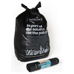 Ecopack Ocean Plastic Black Bin Liners