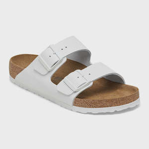 Birkenstock: Birkenstock Arizona Smooth Leather - White