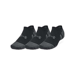 Clothing: Under Armour Unisex Performance Tech Socks 3pk No Show - Black
