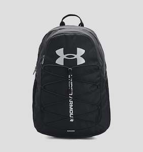 Accessories: Under Armour Unisex Hustle Sport Backpack - Black/Silver
