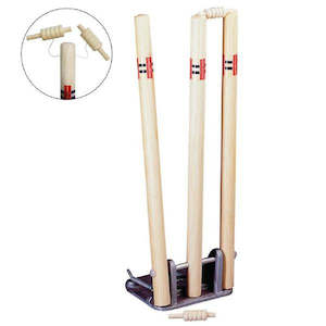 Stumps: Gray Nicolls Wooden Spring Return Stumps with String Bails