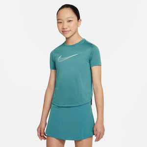 Black Friday: Nike Dri-FIT One Big Kids' (Girls') Short-Sleeve Training Top - Green