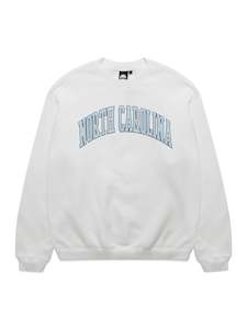 Ncaa: NCAA North Carolina Puff Print Crew - Vintage White
