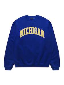 Ncaa: NCAA Puff Print Crew - Michigan - Bellweather Blue