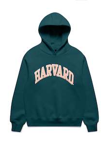Ncaa: NCAA Womens Harvard Puff Print Hoodie - Deep Teal