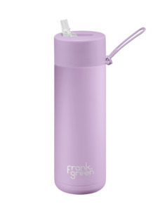 Frank Green: Frank Green 20oz Stainless Steel Ceramic Reusable Bottle with Straw Lid - Lilac Haze