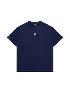 Majestic Athletic NY Yankees Mens Printed Badge Tee - True Navy