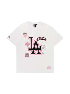 Major League Baseball: Majestic LA Dodgers Logomania Tee - Vintage White