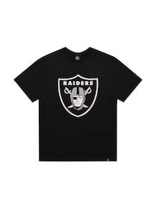 Majestic Athletic Prism Logo Tee Black - Raiders