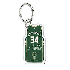 Wincraft: NBA MILWAUKEE BUCKS PREMIUM ACRYLIC KEY RING GIANNIS ANTETOKOUNMPO
