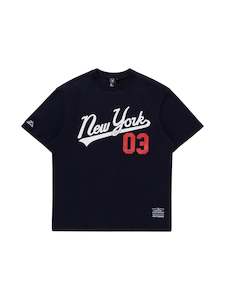 Majestic MLB New York Yankees Script Tee - Seaborn
