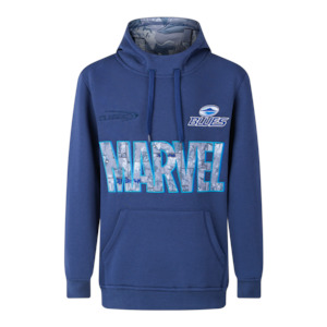 Supporters Gear Rugby: Classic Marvel Blues Adults Spiderman Pullover Hoodie