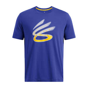 Supports Gear Basketball: Under Armour Mens Curry Logo Trend Tee-Royal
