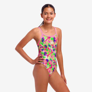 Funkita Girls Single Strap One Piece - Splat Spot