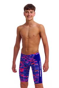 Funky Trunks: Funky Trunks Boys Training Jammers - Warped Waves