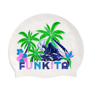 Swim Cap: Funkita Silicone Swim Cap - Ukule Babe