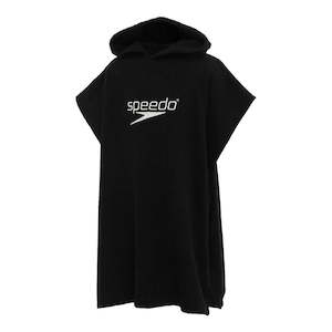 Swimming: Speedo Teen Hooded Towel - Black/White
