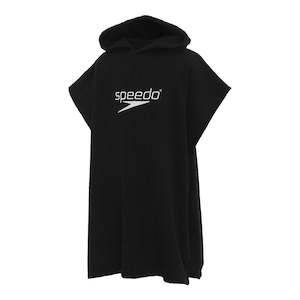 Swimming: Speedo Junior Hooded Towel - Black/White