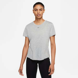 Nike Dri-FIT One Women's Standard Fit Short-Sleeve Top - Grey
