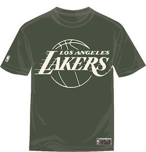 NBA Essentials LA Lakers Boston Vintage Tee - Forest