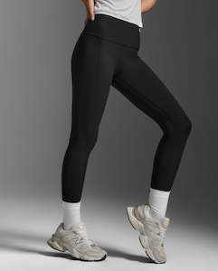 2XU Womens Fluid Hi-Rise 7/8 Tights - Black