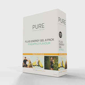 Pure Sports Nutrition: PURE Fluid Energy Gel - Pineapple - 8 Pack