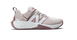 New Balance Kids FuelCell Play Bungee Lace with Top Strap - White/Stone Pink