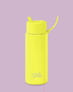 Frank Green 1L Ultralite Bottle Colour Change Lava with Flip Straw Lid