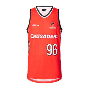 Supporters Gear: Classics Mens Crusaders Super Rugby Mens Basketball Singlet 2024