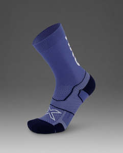 2XU Vectr Cushion Crew Socks - Future Dusk/White