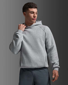 2XU Mens Motion Smooth Spacer Hoodie - Grey Marle
