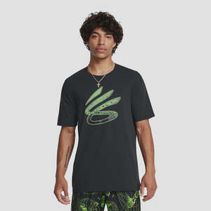 Under Armour Mens Curry Logo Trend Tee - Black