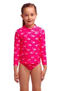 Funkita: Funkita Toddler Girls Zippy Rash Vest - Flaming Go Gos