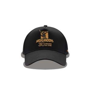 Headwear: Classic Highlanders Black and Gold Supporters Cap