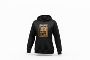 Classic Youth Chiefs Super Rugby Hoody - Black/Gold