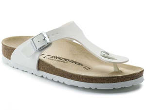 Birkenstock: Birkenstock Gizeh Birko-Flor - White