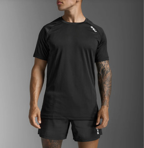2xu: 2XU Mens Aspire Tee - Black/White