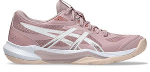 Footwear: Asics Womens Gel Tactic Indoor Court Shoe- Morganite/White