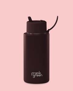 Frank Green 34oz Stainless Steel Ceramic Reusable Bottle - Chocolate