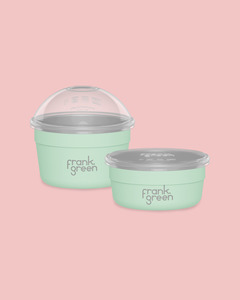 Accessories: Frank Green Duo Pack Stainless Steel To Go Bowl- Mint Gelato