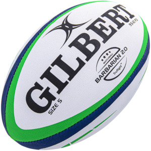 Sports Gear: Gilbert Barbarian 2.0 Match Ball - Size 5