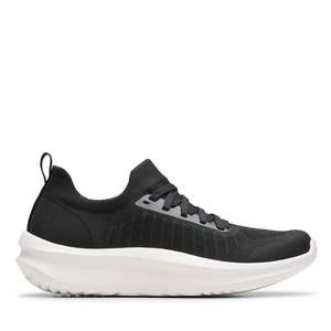 Footwear: Clarks Womens Solevana Lace - Black