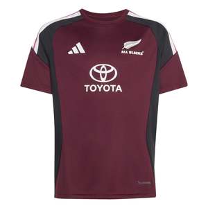 Clothing: Adidas All Blacks Youth Performance Tee - Maroon/Black
