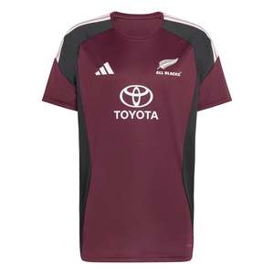 Adidas All Blacks Mens Performance T-Shirt - Maroon/Black