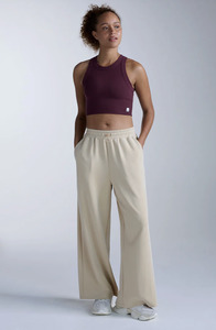 2XU Womens Wonderluxe SandWashed Wide Pants - Mojave Desert/White