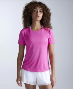 Clothing: 2XU Womens Aero Tee - Rose Violet/Rose Reflective